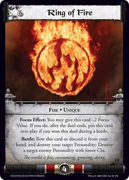 L5R : RING : Ring of Fire - (Promo CE 2009) - FOIL