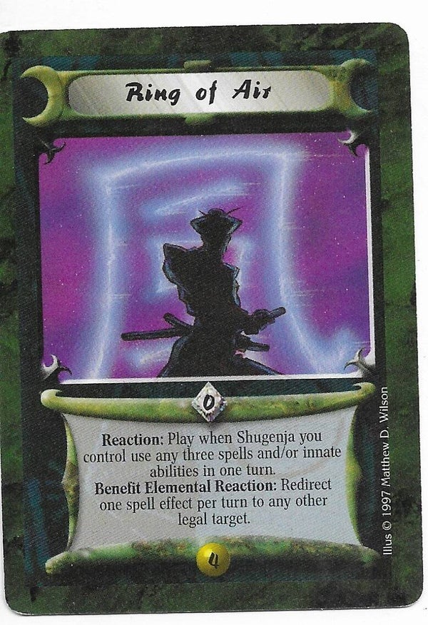 L5R : RING : Ring of Air (Crimson and Jade R.C. (CaJ)) - "FIXED REPRINT"