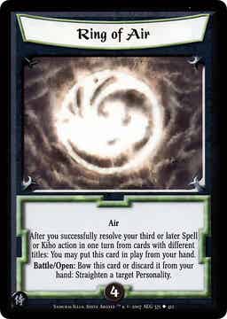 L5R : RING : Ring of Air - (Promo SAM 2007) - FOIL version