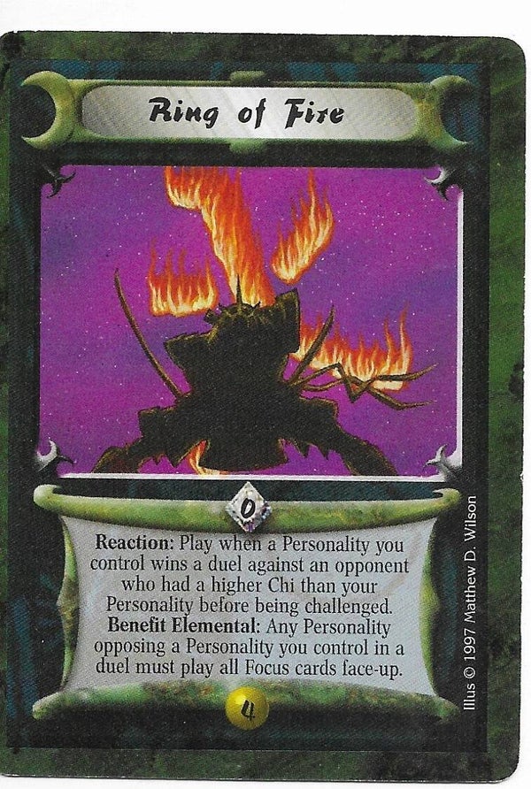 L5R : RING : Ring of Fire (Crimson and Jade R.C. (CaJ)) - "FIXED REPRINT"