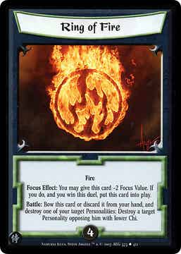 L5R : RING : Ring of Fire - (Promo SAM 2007) - FOIL version
