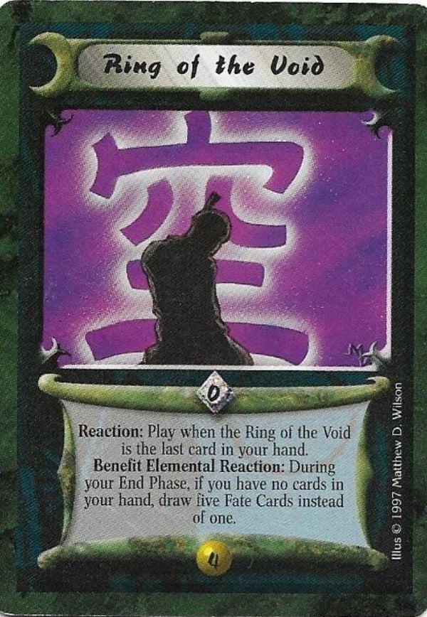 L5R : RING : Ring of the Void (Crimson and Jade R.C. (CaJ)) - "FIXED REPRINT"