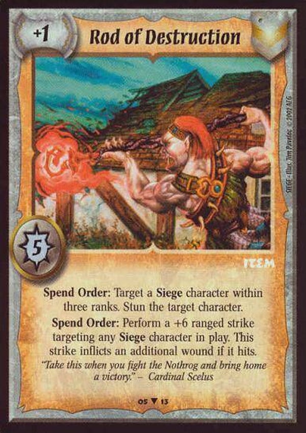 Warlord Saga of the Storm : Rod of Destruction (SIEGE) - Promo