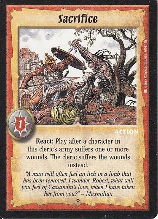Warlord Saga of the Storm : Sacrifice (CE Deck special BUGGED)
