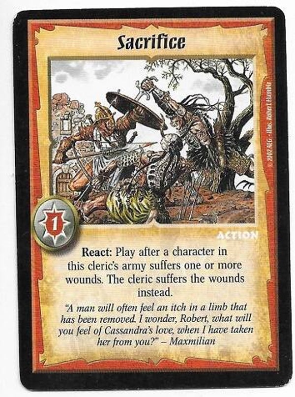 Warlord Saga of the Storm : Sacrifice (T&C Deck special)