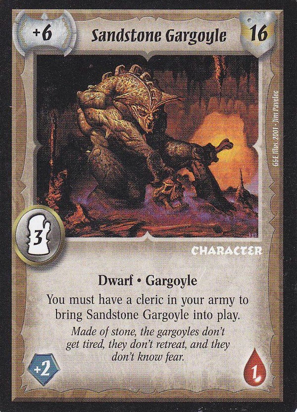 Warlord Saga of the Storm : ASandstone Gargoyle (G&E Deck special)