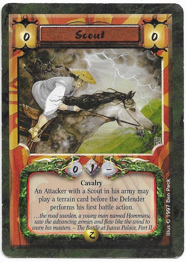 L5R : FOLLOWER : Scout (Crimson and Jade R.C. (CaJ)) - "FIXED REPRINT"