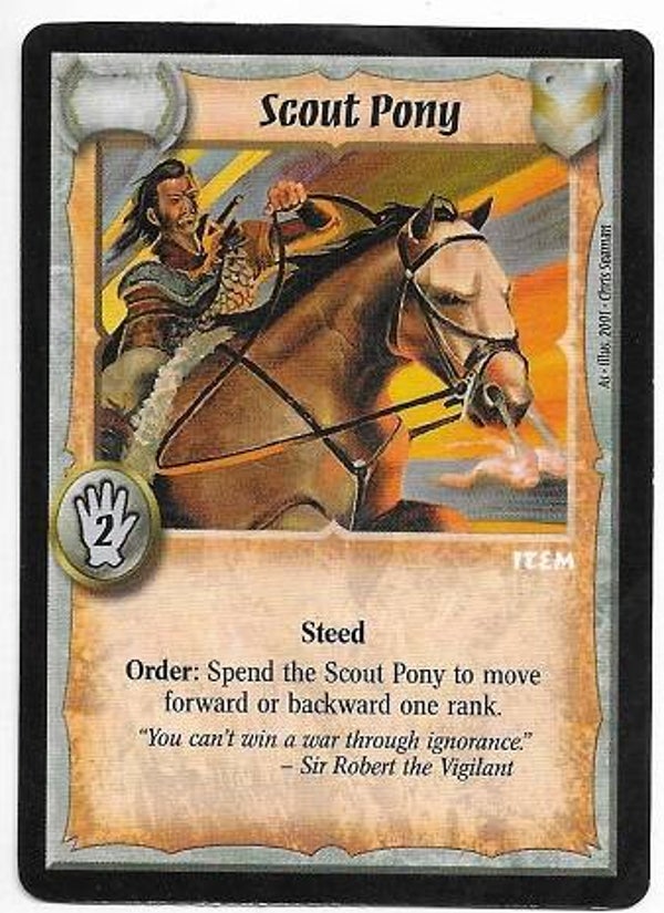 Warlord Saga of the Storm : Scout Pony (BK Deck special)
