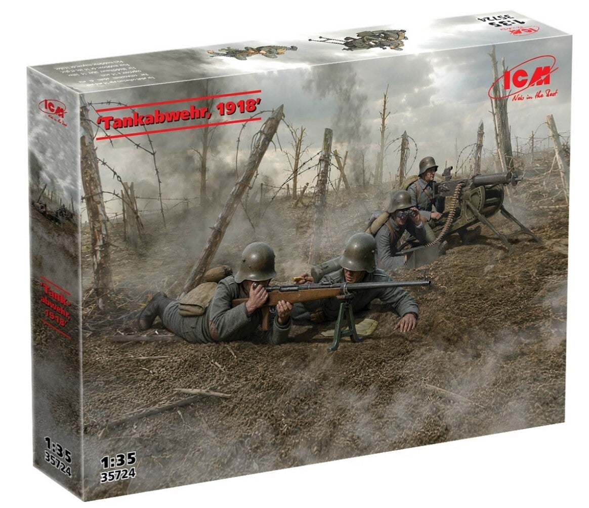 ICM : REF : 35724 : 1:35 : German Tankabwehr 1918 (Défense Antichar 1918) (4 Fig.) (WWI)