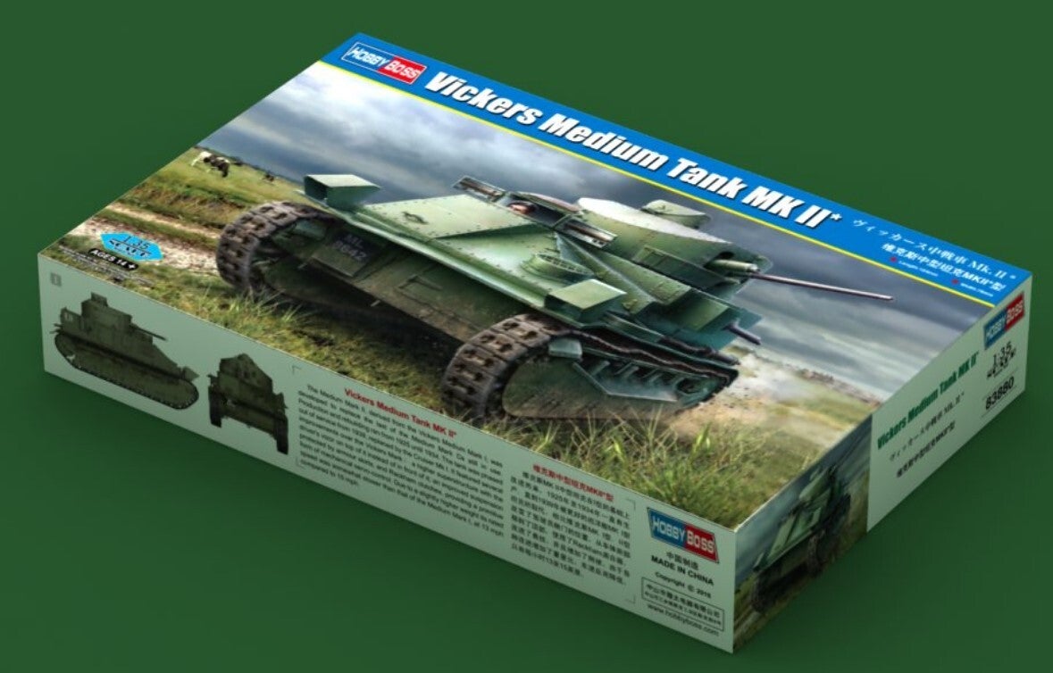 HOBBY BOSS : REF : 83880 : 1:35 : UK : Vickers Medium Tank Mk II (VARIANT N 1 ) ("1921-1939") (Inter War Period)