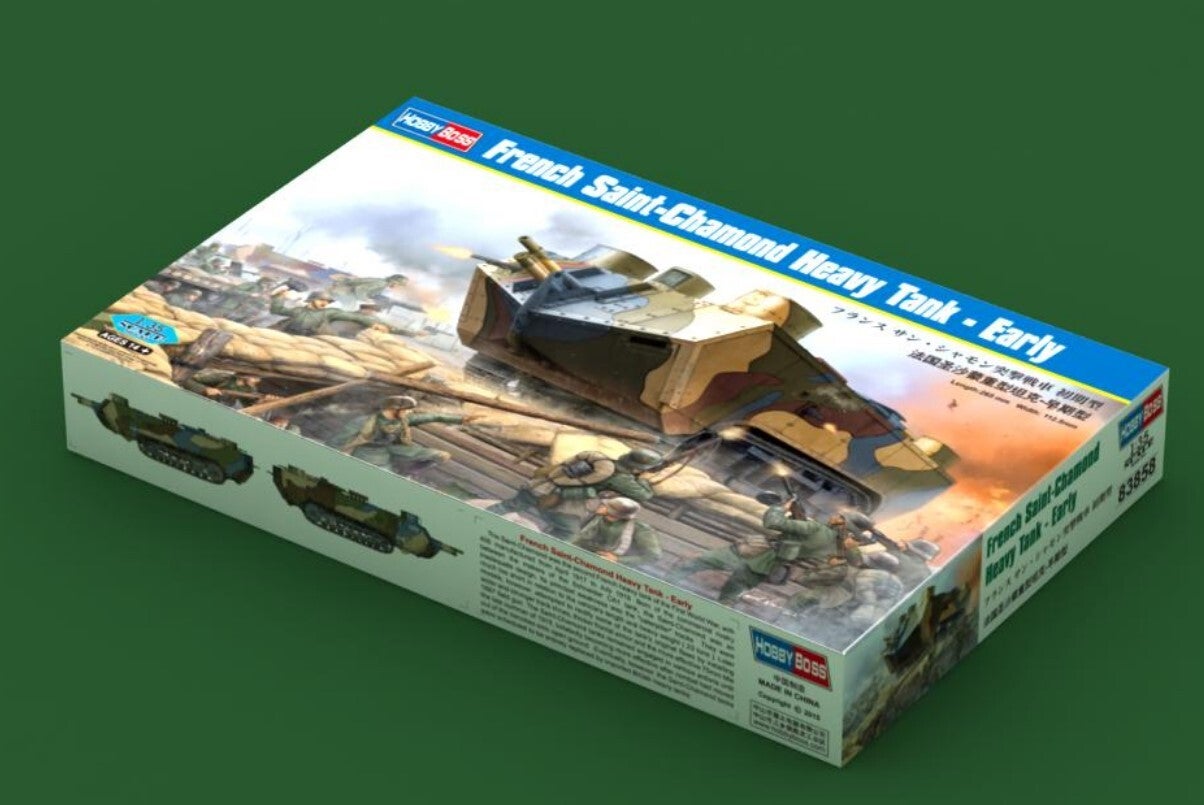 HOBBY BOSS : REF : 83858 : 1:35 : FRANCE : Saint-Chamond Heavy Tank (Early) (WWI)
