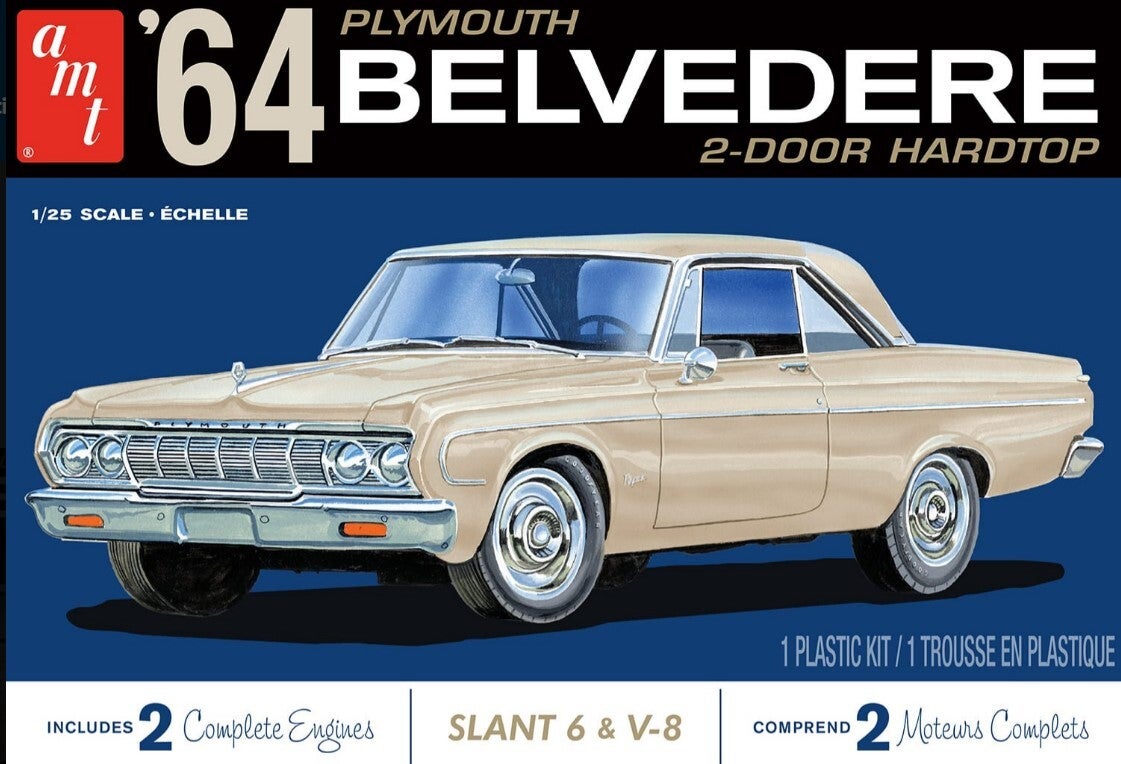 AMT : REF : AMT 1188M : 1:25 : US : PLYMOUTH (CHRYSLER) : Belvedere (Hard Top Coupe) (1964)