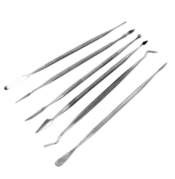 MODELCRAFT : REF : PDT5200 : 6 Pce Stainless Steel Carvers Double Ended Set (Ensemble de 6 Spatules à Découper en Acier Inoxydable à Double Extrémité)