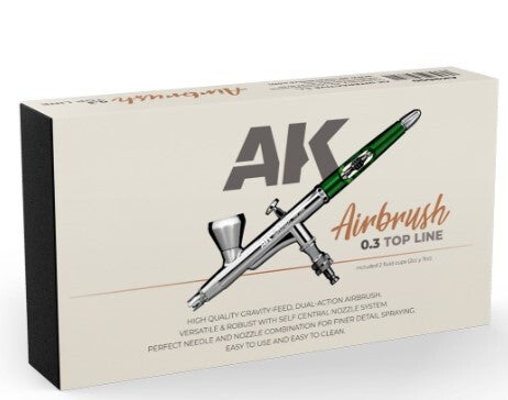 AK INTERACTIVE : REF : AK9600 : AIRBRUSH / AEROGRAPHE : AK AIRBRUSH – TOP LINE 0.3