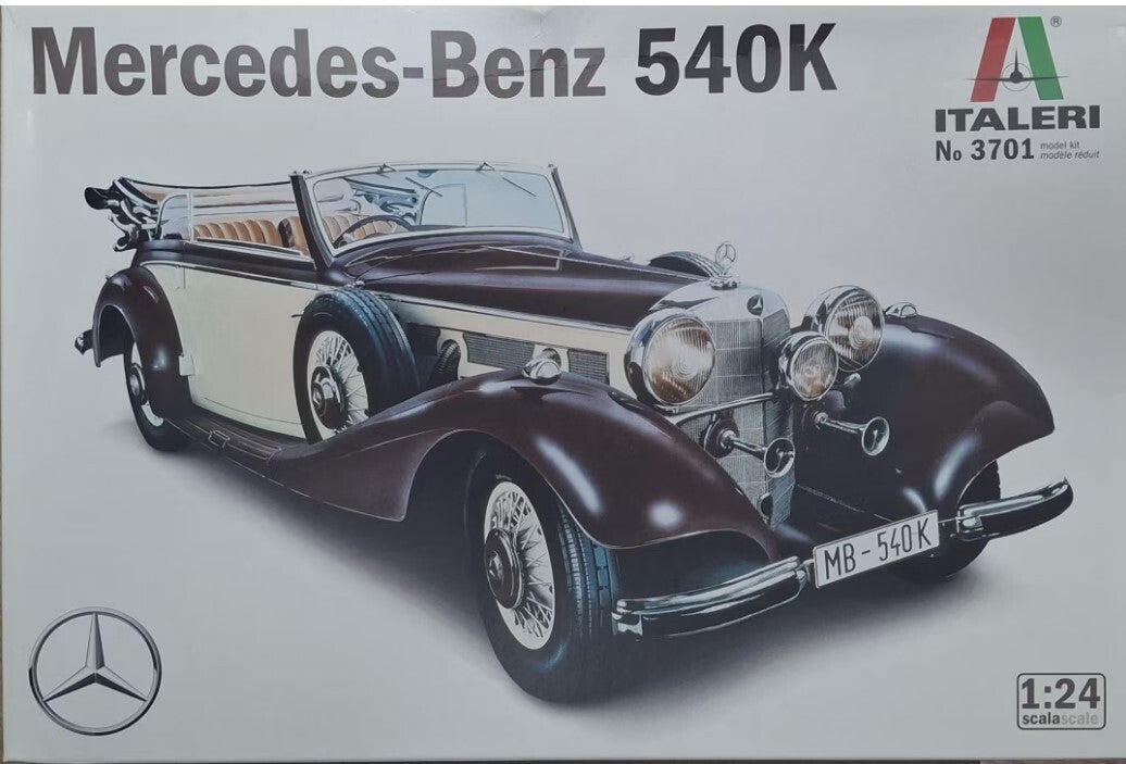 ITALERI : REF : 3701 : 1:24 : German : MERCEDEZ-BENZ : 540K (1936-1940)
