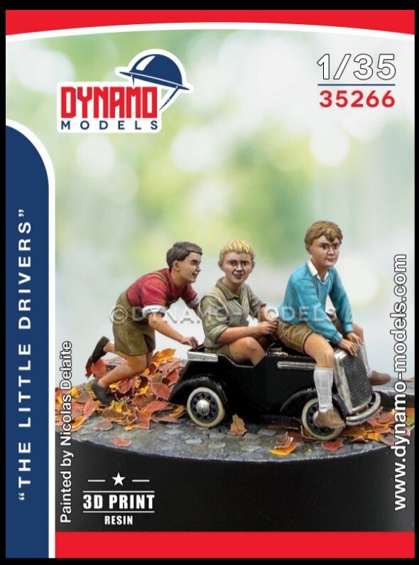 DYNAMO MODELS : REF : DYM-35266 : 1:35 : FIG : German Civilian : "The Little Drivers" (3 Fig.)