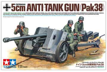 TAMIYA : REF: 35392 : 1/35 : German 5cm Anti Tank Gun (PaK 38) / Canon antichar allemand de 5 cm (PaK 38)