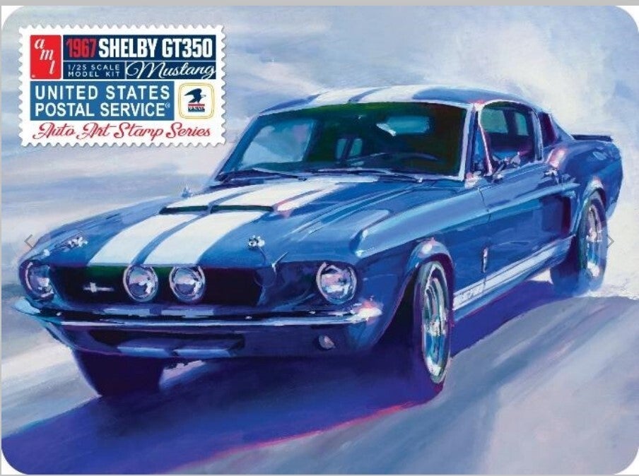 AMT : REF : AMT 1356 : 1:25 : US : SHELBY : GT350 (1967) ("USPS Stamp Series") (METAL TIN BOX)