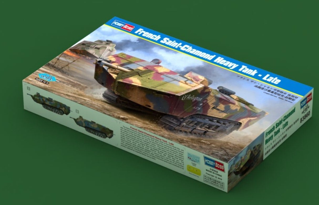 HOBBY BOSS : REF : 83860 : 1:35 : FRANCE : Saint-Chamond Heavy Tank (Late Version) (WWI)