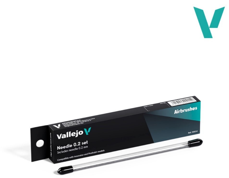 VALLEJO : REF : 90014 : AIRBRUSH ACCESSORY : Replacement Needle 0.2 / Aiguille de Rechange 0,2 (FOR VAL REF : 90001 & 90002)