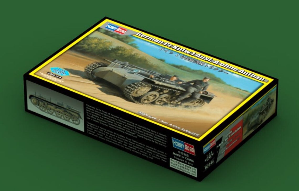 HOBBY BOSS : REF : 80144 : 1:35 : German Pz.Kpfw.1 Ausf. A ohne Aufbau (Sans Superstructure)