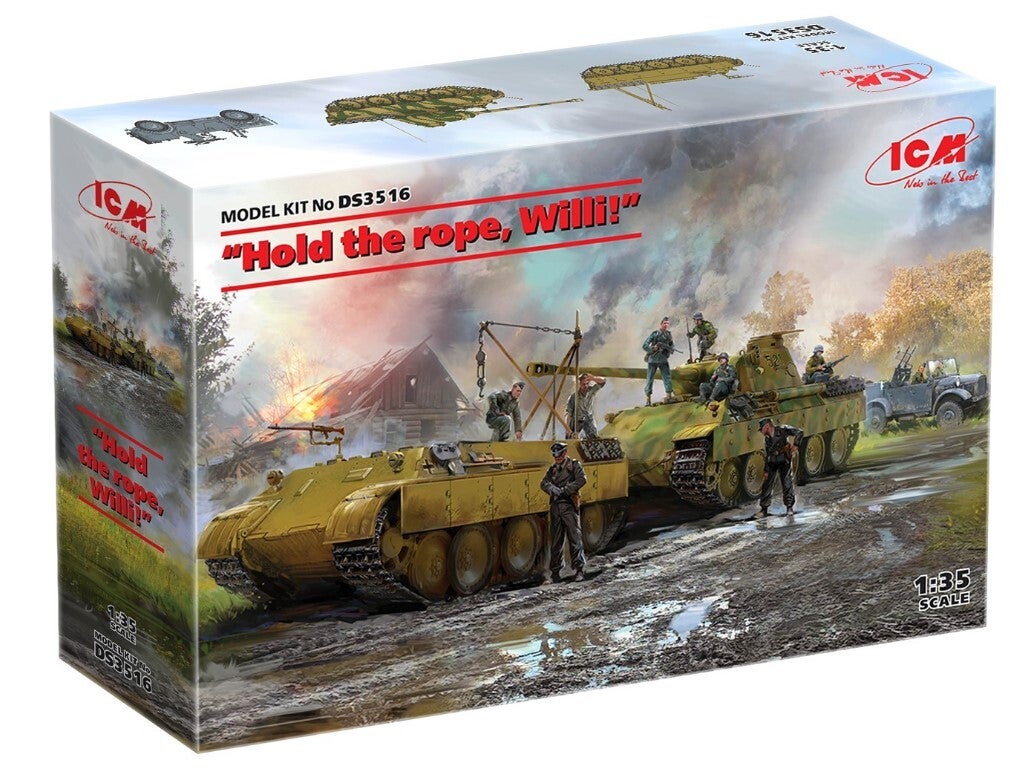 ICM : REF : DS 3516 : 1:35 : VEHICLE SET : "German WWII "Hold the Rope, Willie!" (Various) (3)