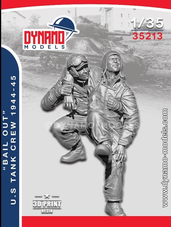 DYNAMO MODELS : REF : DYM-35213 : 1:35 : FIG : US : Tank Crew 1944-45 “Bail Out” (SET N 1) (2 Fig.)