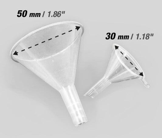 AMMO BY MIG J. : REF : AMIG8267 : MATERIAL : Plastic Funnels (Entonnoirs) : (30mm and 50mm / Trichter)