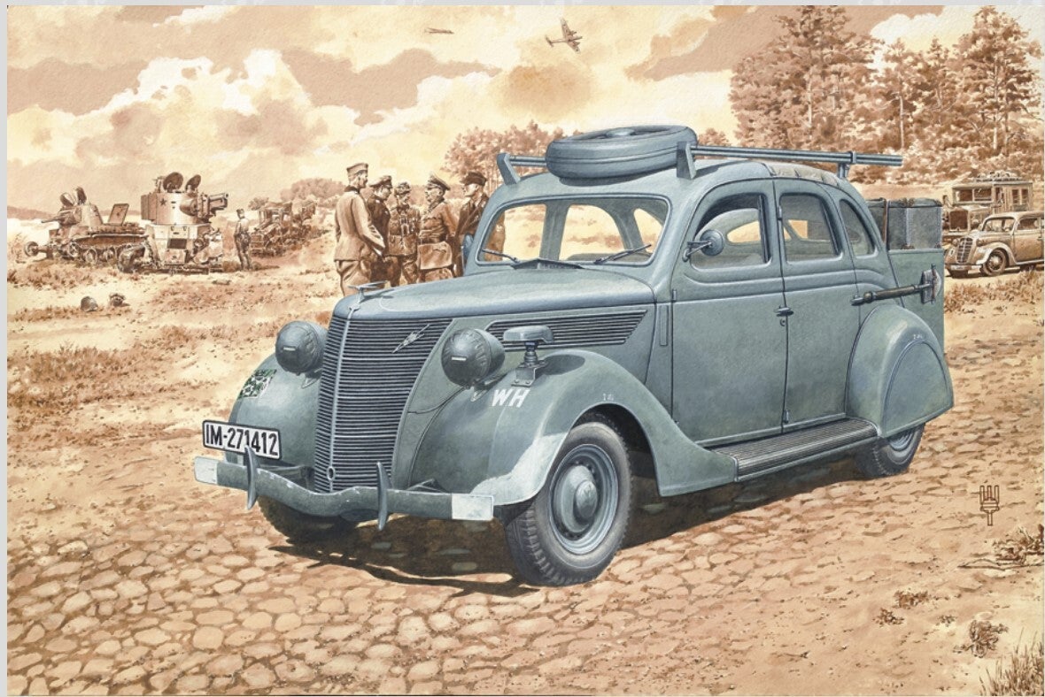 RODEN : REF : 818 : 1:35 : US : V8-G81A Special (Funkwagen / Voiture Radio)  (1938 (Serie assembly in Germany (German Version))