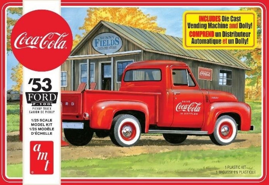 AMT : REF : AMT 1144M : 1:25 : US : FORD : Pickup version 1953 (Coca Cola) 2T