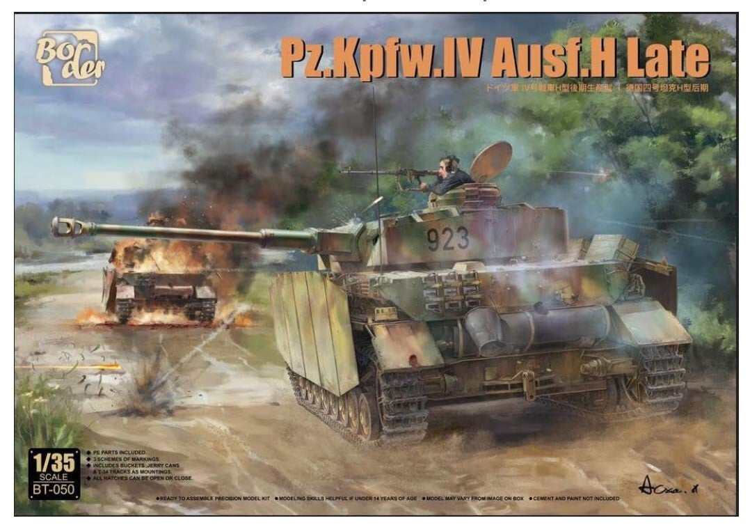 BORDER MODEL : REF : BT 050 : 1/35 : German Pz.Kpfw. IV Ausf. H (Late Version)