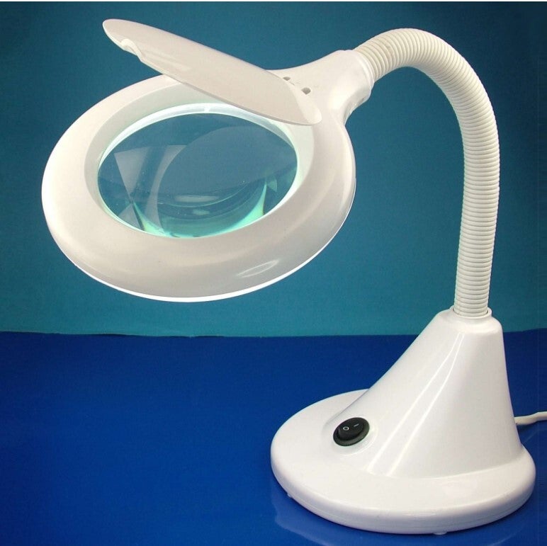 SHESTO : (LIGHTCRAFT) : REF : LC8082LED : MATERIAL : LAMP : Lightcraft LED Compact Flexi Magnifier Lamp (EU Plug) (Lampe Loupe Compacte Flexible à LED (Prise UE))