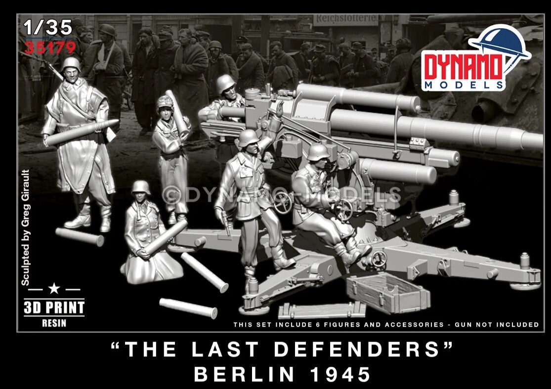 DYNAMO MODELS : REF : DYM-35179 : 1:35 : FIG : German : "The Last Defenders – Berlin" 1945 (FULL SET (6 Fig and Accessories)