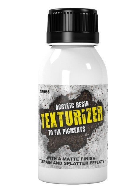 AK INTERACTIVE : REF : AK665 : FOR DIORAMA : TEXTURIZER ACRYLIC RESIN / RÉSINE ACRYLIQUE TEXTURISANTE (100ml)