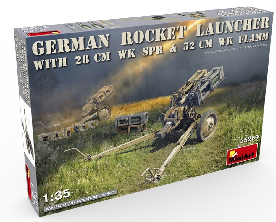 MINIART : REF : MINIART 35269 : 1:35 : German Rocket Launcher (With 28cm WK Spr & 32cm WK Flamm)
