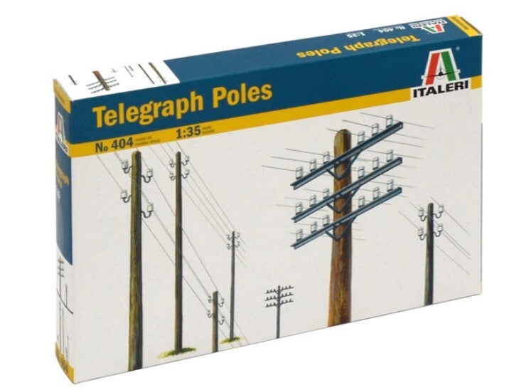 ITALERI : REF : 404 : 1:35 : Scenery for Diorama : Telegraph Poles / Poteaux Télégraphiques