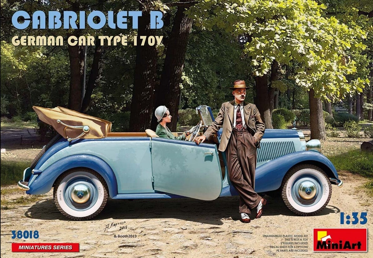 MINIART : REF : MINIART 38018 : 1:35 : German : Mercedez-Benz : 170VK (CIVIL)