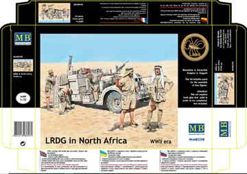 MASTER BOX LTD : REF : MB3598 : 1:35 : British LRDG in North Africa (4 Fig.)