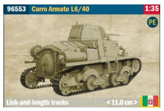 ITALERI : REF : 96553 : 1:35 : ITALY : FIAT : Carro Armato L6/40
