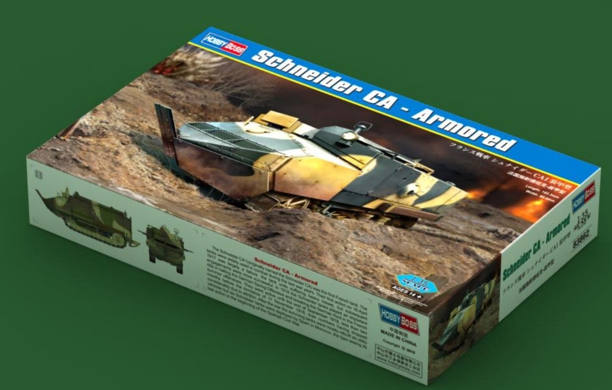 HOBBY BOSS : REF : 83862 : 1:35 : FRANCE : Schneider CA Tank (CA1) (Armored) (WWI)