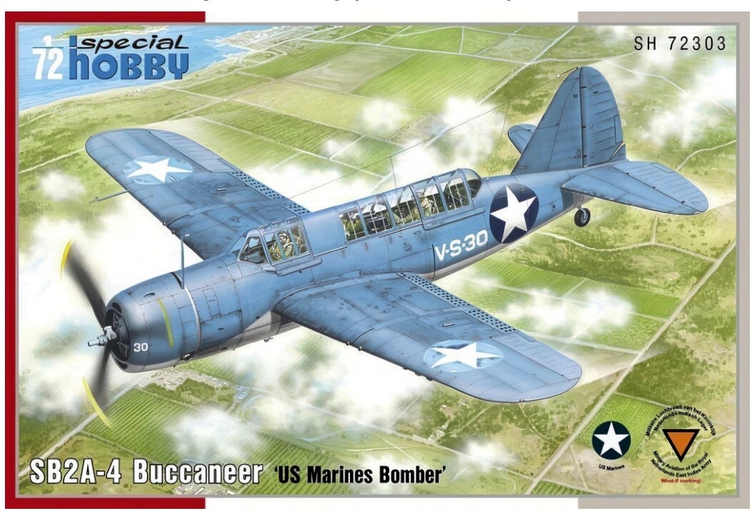 SPECIAL HOBBY (S.H.) : REF : SH72303 : 1:72 : AIRCRAFT KIT : US : BREWSTER : SB2A-4 Buccaneer ("US Marines Bomber")