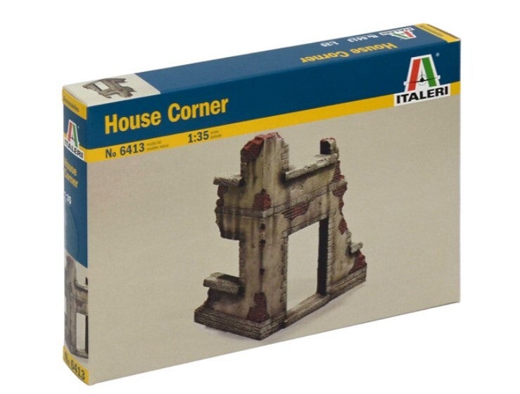 ITALERI : REF : 6413 : 1:35 : Scenery for Diorama : House Corner (In Ruins / En ruine)