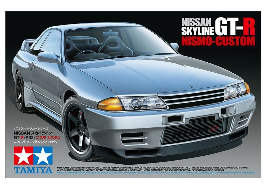 TAMIYA : REF : 24341 : 1:24 : JAPAN : NISSAN : Skyline GT-R (R32) (Nismo Custom) (1989-1994)