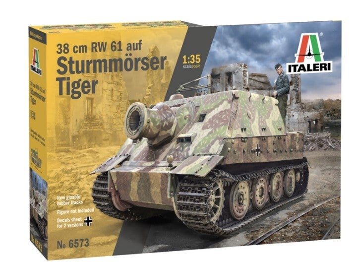 ITALERI : REF : 6573 : 1:35 : German 38cm RW 61 auf Sturmmöser Tiger (Mortar / Mortier)