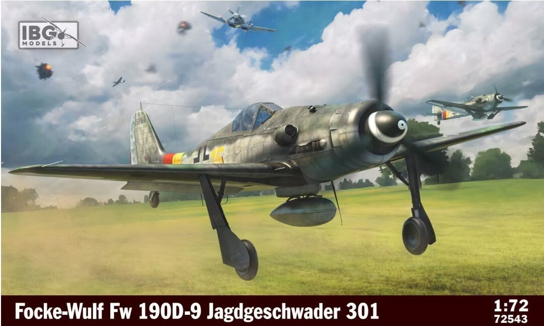 IBG MODELS : REF : 72543 : 1:48 : AIRCRAFT KIT : German : FOCKE-WULF : Fw 190D-9 Jagdgeschwader 301