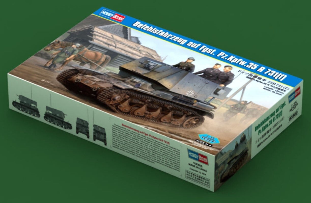 HOBBY BOSS : REF : 83809 : 1:35 : German Befehlsfahrzeug auf Fgst. Pz.Kpfw.35 R 731 (f) (Véhicule de Commandement)