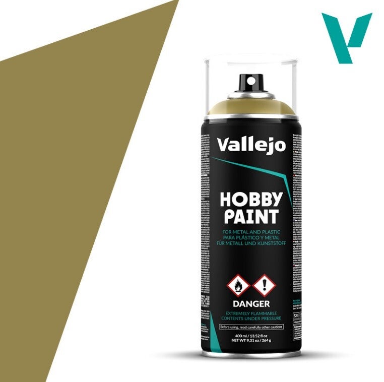 VALLEJO : REF : VAL28001 : HOBBY PAINT SERIE (COLORED PRIMER SPRAY) : Panzer Yellow (400 ml)