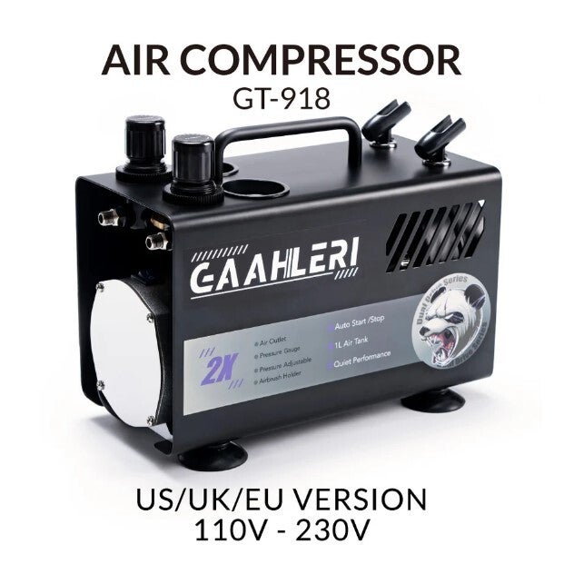 GAAHLERI : REF : GAA-42878 : COMPRESSOR / COMPRESSEUR : DUAL DRIVE SERIES : GTS-918 Airbrush Kit Compressor