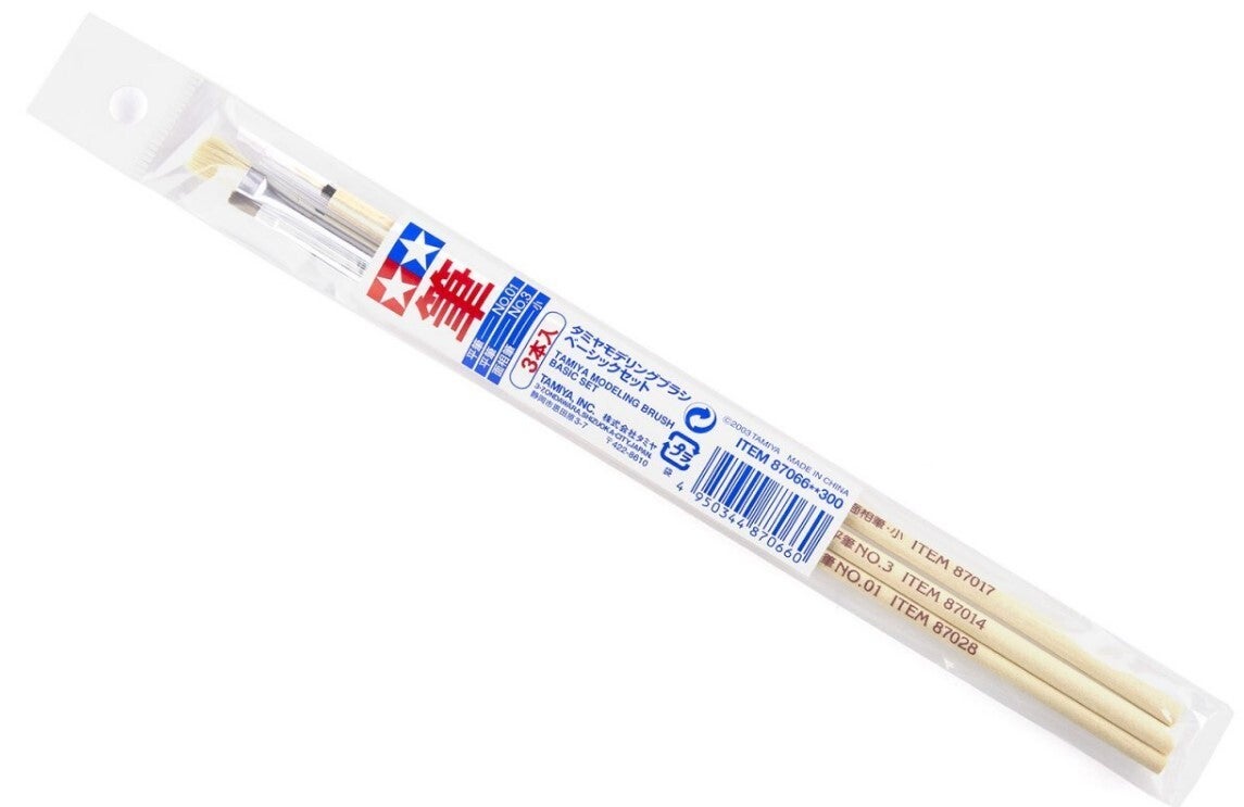 TAMIYA : REF : 87066 : BRUSH SET : Modeling Brush Basic Set / Set de Pinceaux de Base