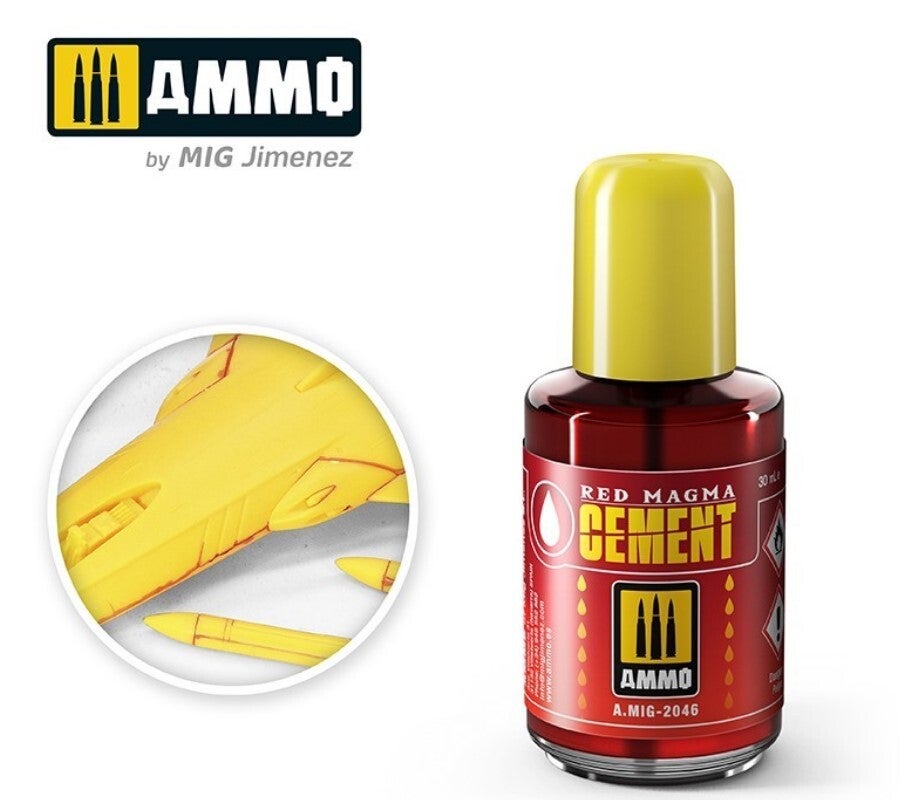 AMMO BY MIG J. : COLLE : REF : A.MIG-2046 : Red Magma Cement (30 ml)